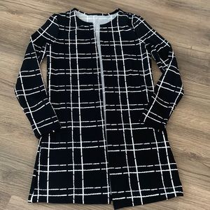 Black and White Lightweight Cardigan